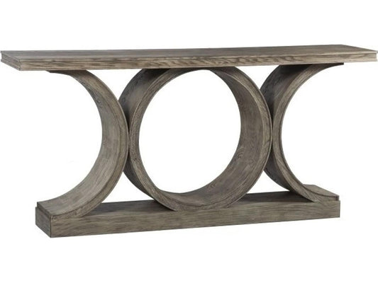 Monogram Rectangular Wood Console Table