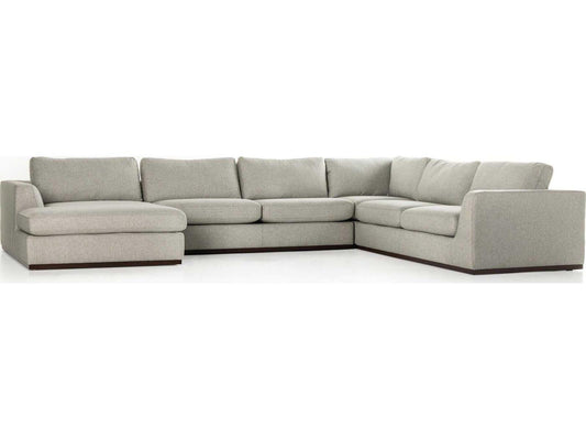 Centrale Colt 4-Piece Modular Sectional Sofa in Aldred Silver
