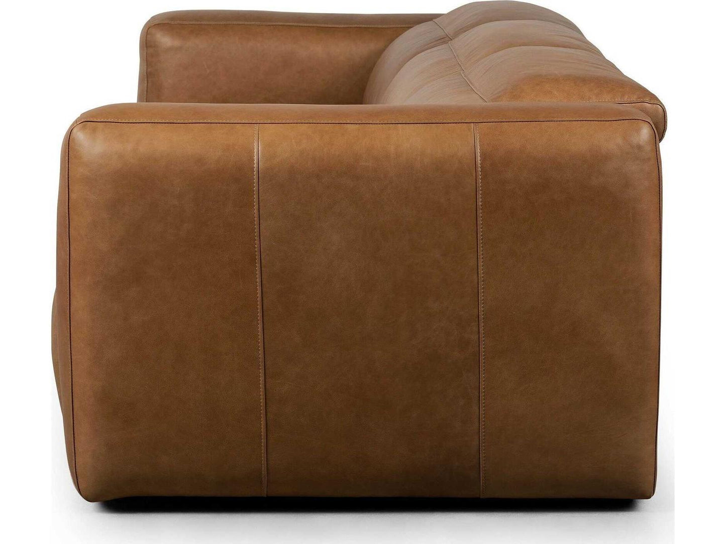 Radley 3-Piece Power Reclining Modular Top-Grain Leather Sectional in Sonoma Butterscotch