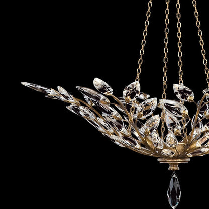 Fine Art Crystal Laurel 35" Round Pendant
