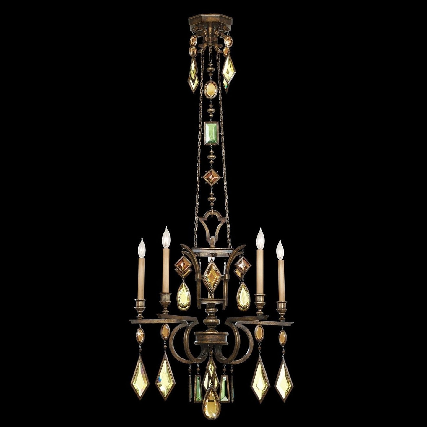 Fine Art Encased Gems 27" Round Chandelier