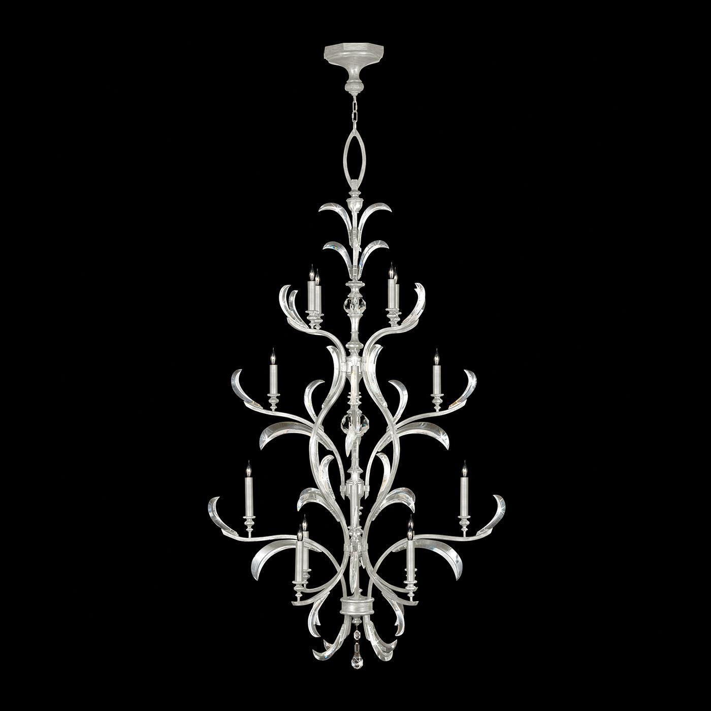 Fine Art Lamps Beveled Arcs 48 Inch 16 Light Chandelier Cp446764