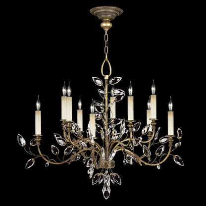Fine Art Lamps Crystal Laurel 43 Inch 10 Light Chandelier Cp101001