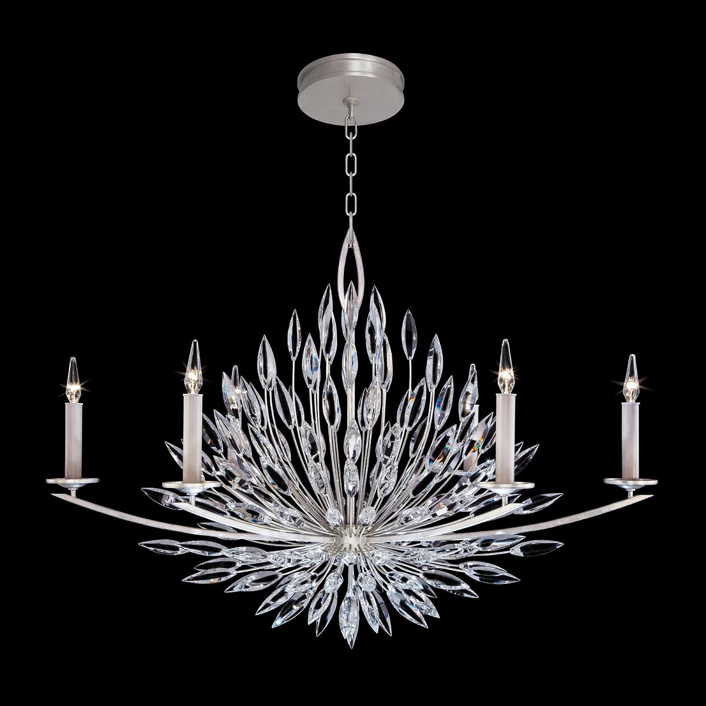 Fine Art Lamps Lily Buds 48 Inch 6 Light Chandelier Cp110314