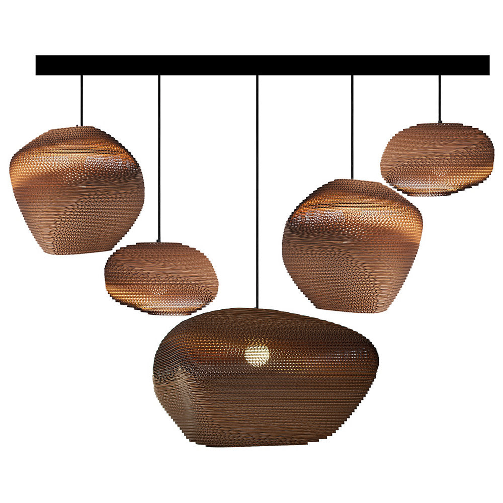 Scraplights Cluster Linear Pebble Multi-Light Pendant