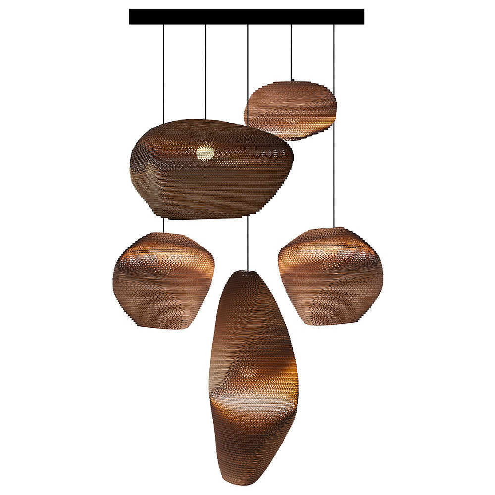 Scraplights Cluster Circular Pebble Multi-Light Pendant