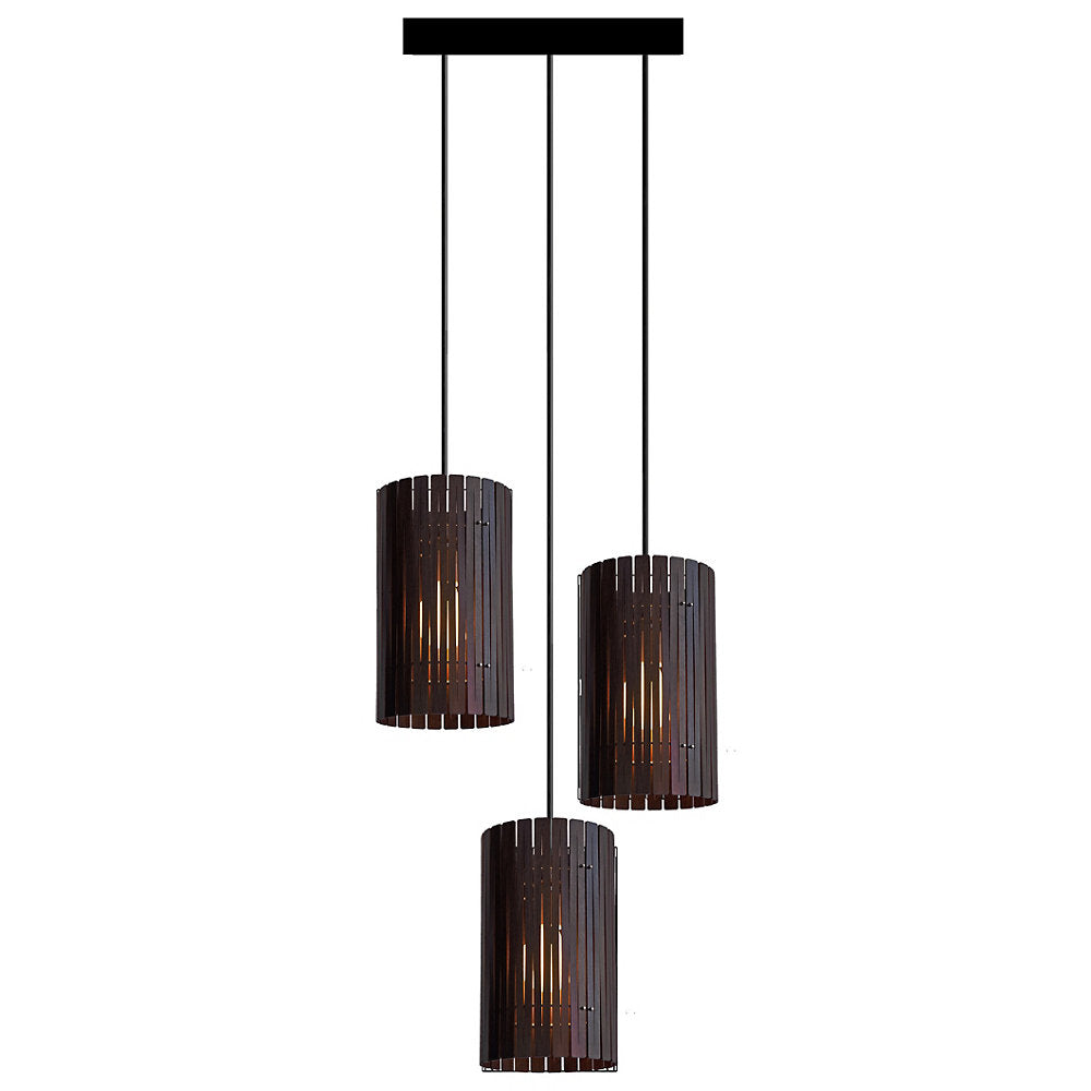 Kerflights Wood Circular Multi-Light Pendant