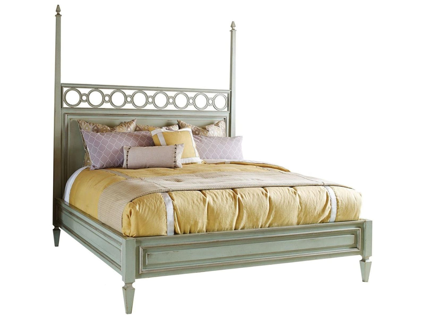 Tiffany Link Queen Panel Bed with Custom Finish Options