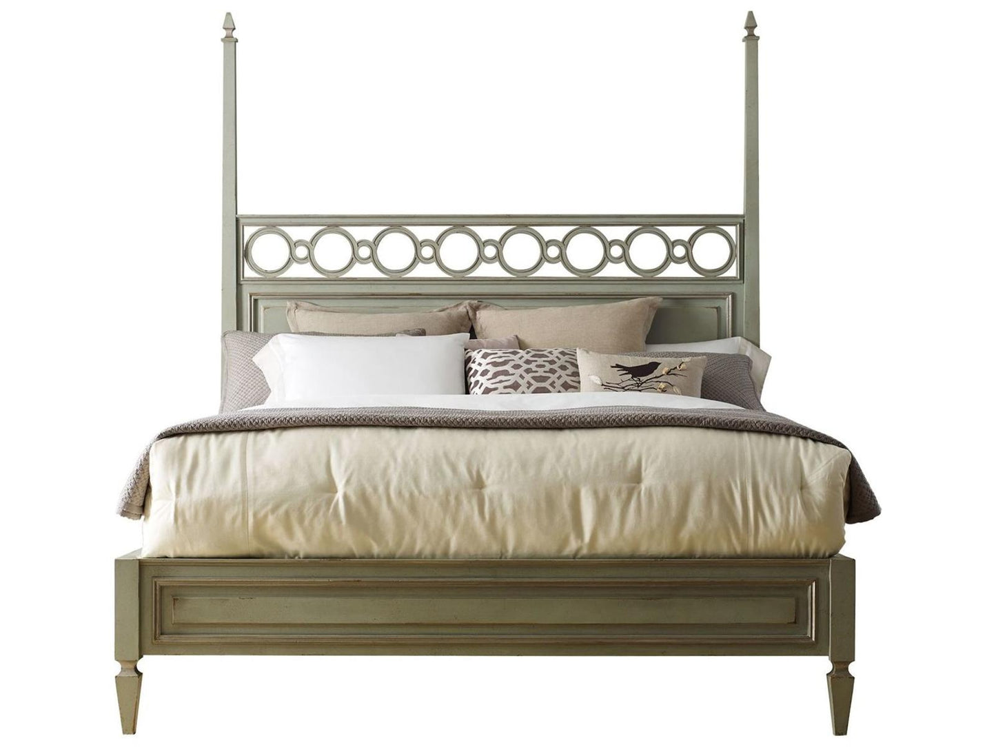 Tiffany Link Queen Panel Bed with Custom Finish Options