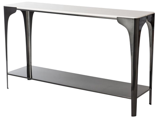 Cove Rectangular Console Table with Marble Top
