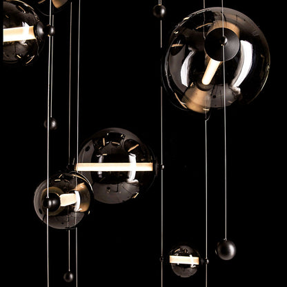 Abacus Square LED Multi-Light Pendant