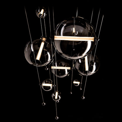 Abacus Square LED Multi-Light Pendant