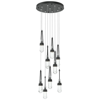 Link Clear Glass Round Multi-Light Pendant