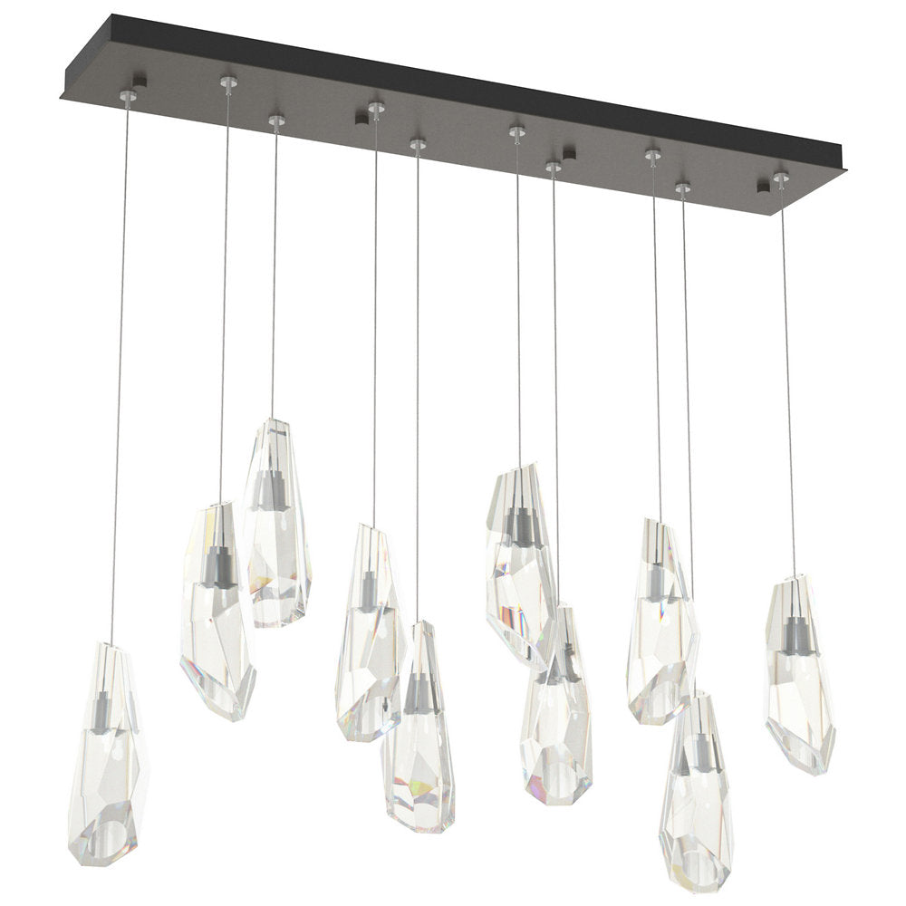 Luma 10-Light Crystal Rectangular Multi-Light Pendant