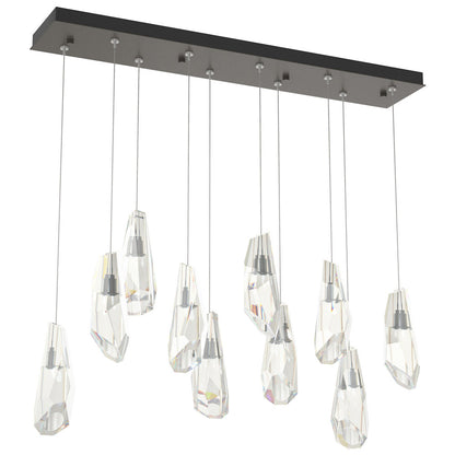 Luma 10-Light Crystal Rectangular Multi-Light Pendant