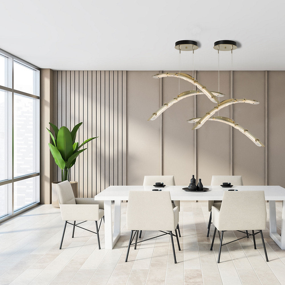Glissade Double LED Pendant