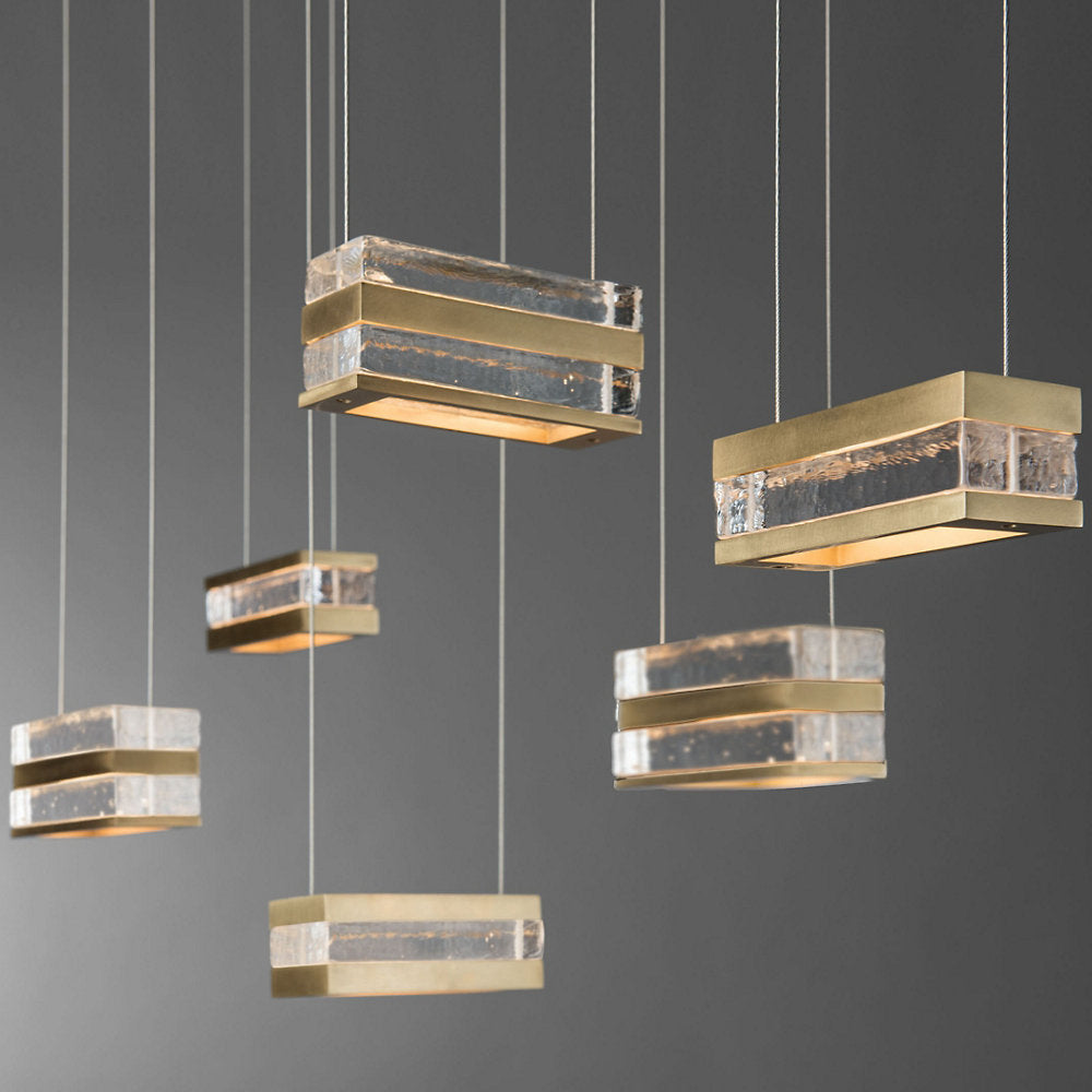 Stacks Rectangular LED Multi-Light Pendant