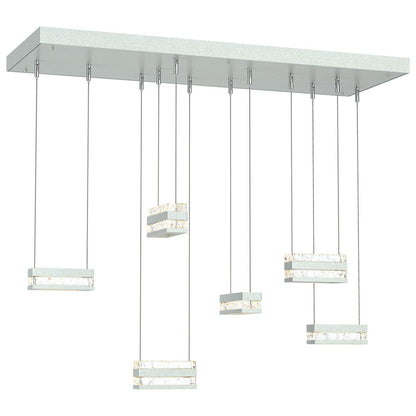 Stacks Rectangular LED Multi-Light Pendant