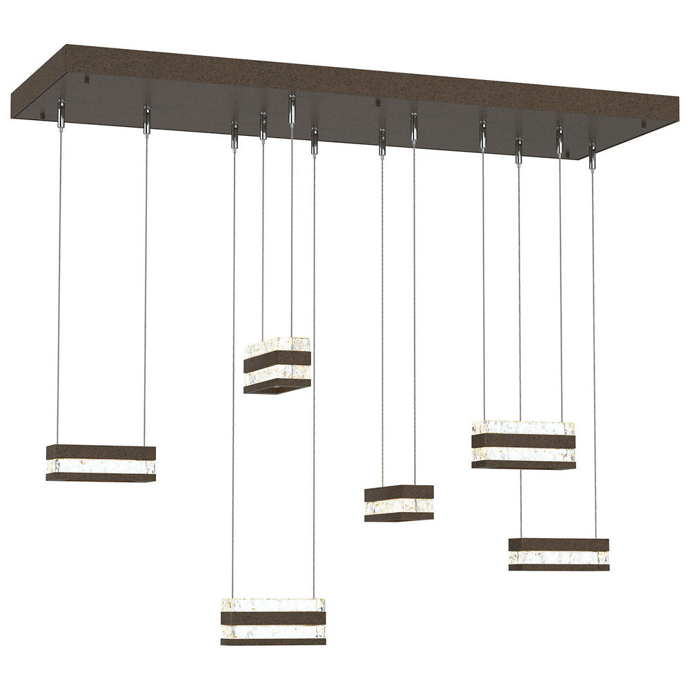 Stacks Rectangular LED Multi-Light Pendant