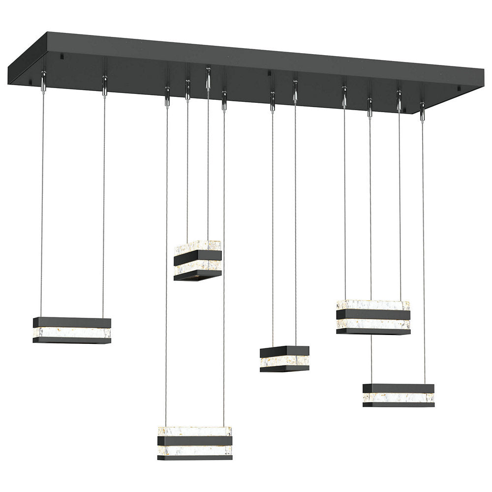 Stacks Rectangular LED Multi-Light Pendant