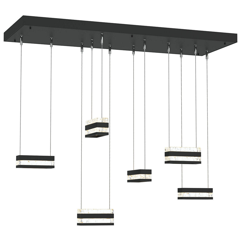 Stacks Rectangular LED Multi-Light Pendant