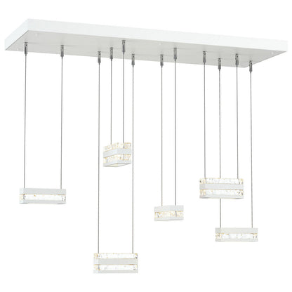 Stacks Rectangular LED Multi-Light Pendant
