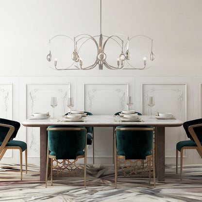 Optic 8-Light Oval Pendant