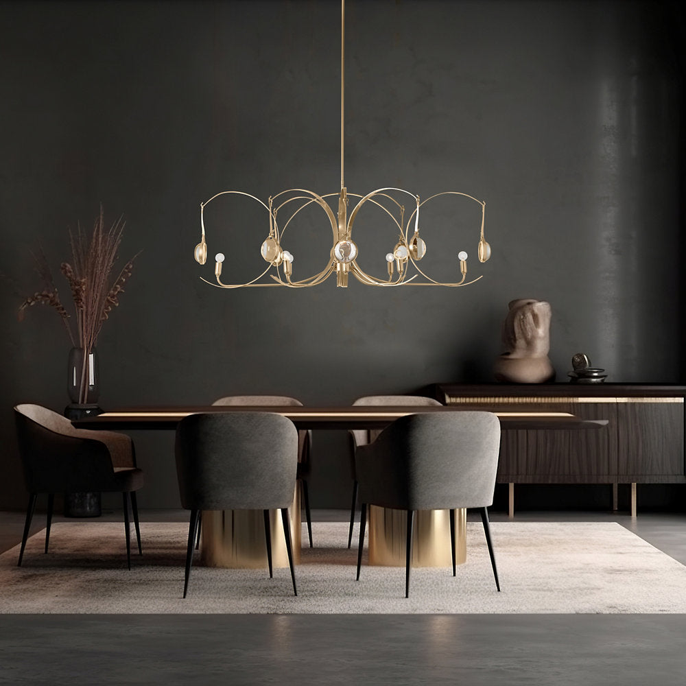 Optic 8-Light Oval Pendant