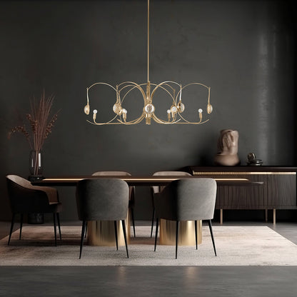 Optic 8-Light Oval Pendant