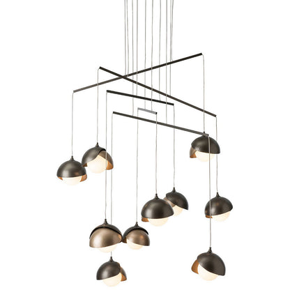 Brooklyn 10-Light Double Shade Multi-Light Pendant