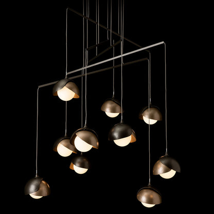 Brooklyn 10-Light Double Shade Multi-Light Pendant