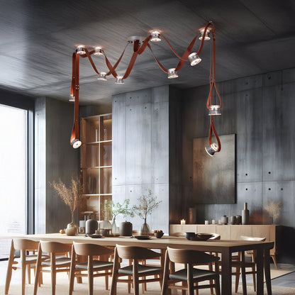 SNAPS 12-Light LED Pendant with Metal Cones