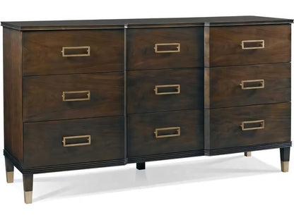Westport Nine-Drawer Dresser with Maple and Walnut Veneers