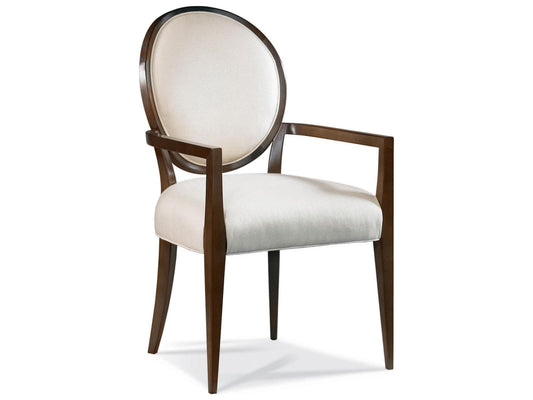 Stratos Upholstered Katie Oval Back Arm Dining Chair