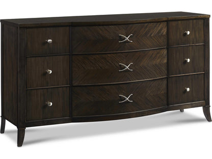 Reimagine Carrington 9-Drawer Triple Dresser in Westwood Finish