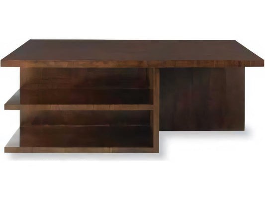 Skyloft Rectangular Wood Coffee Table in Walnut