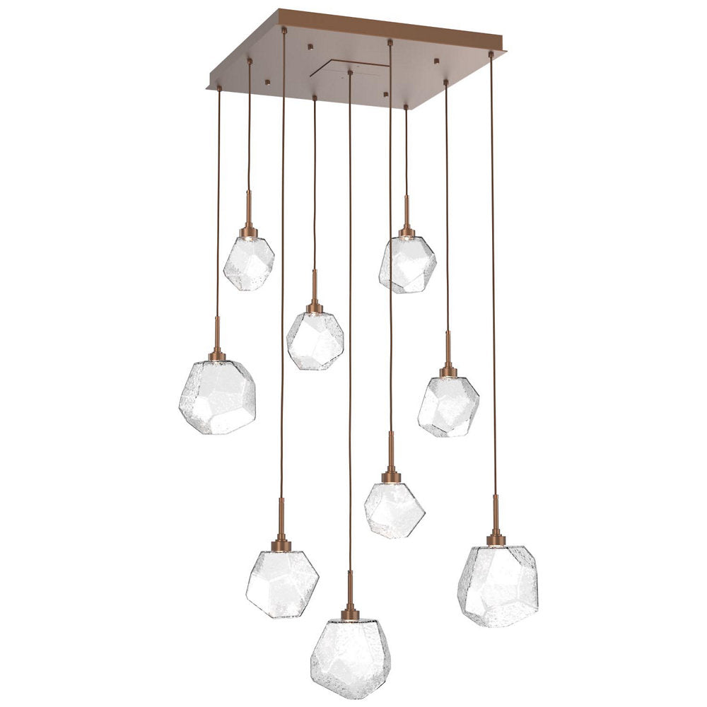 Gem Square LED Multi-Light Pendant
