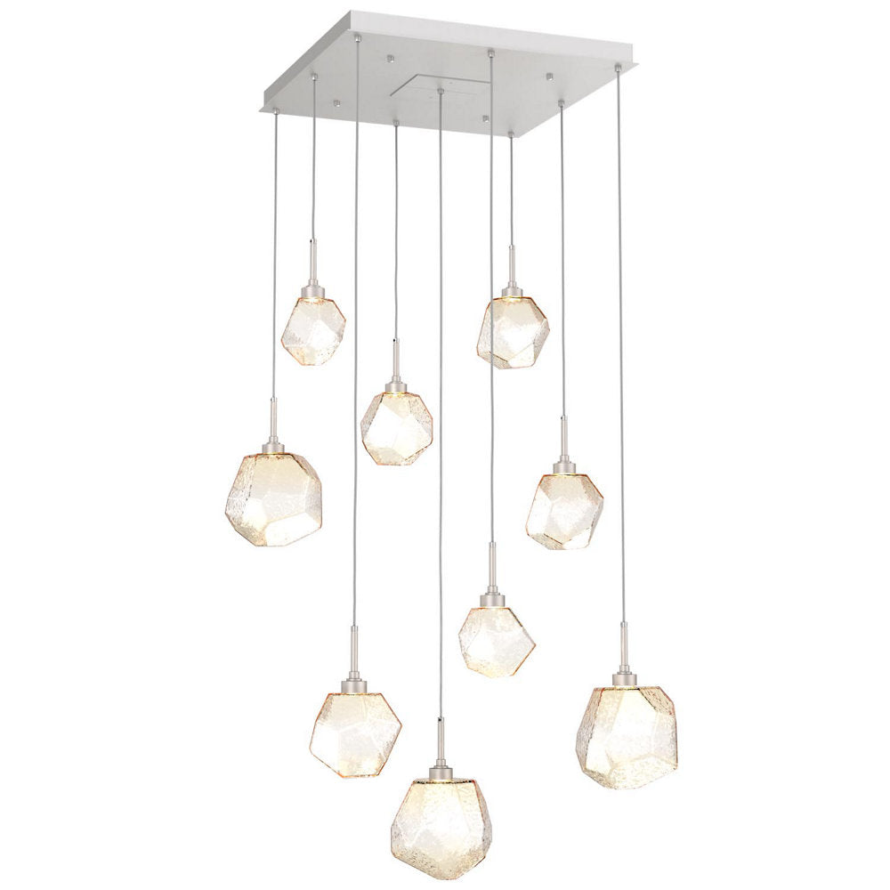Gem Square LED Multi-Light Pendant
