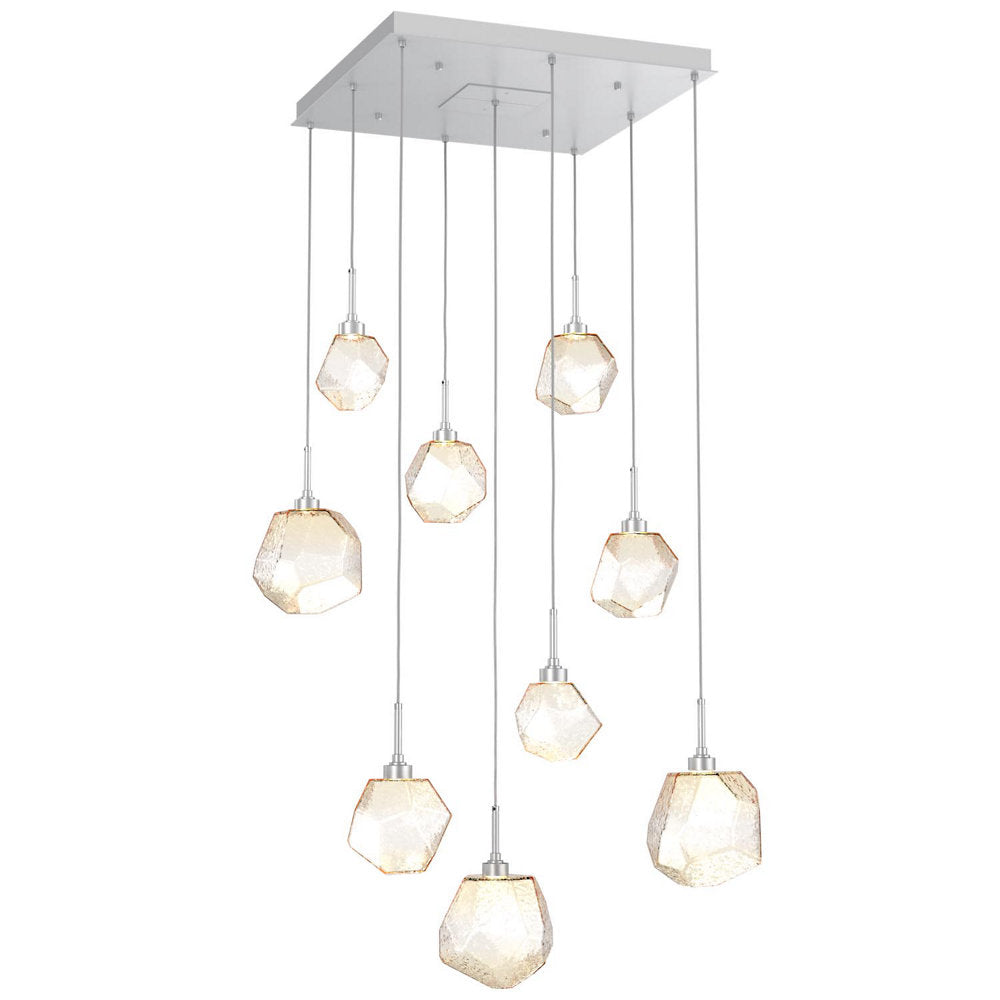 Gem Square LED Multi-Light Pendant