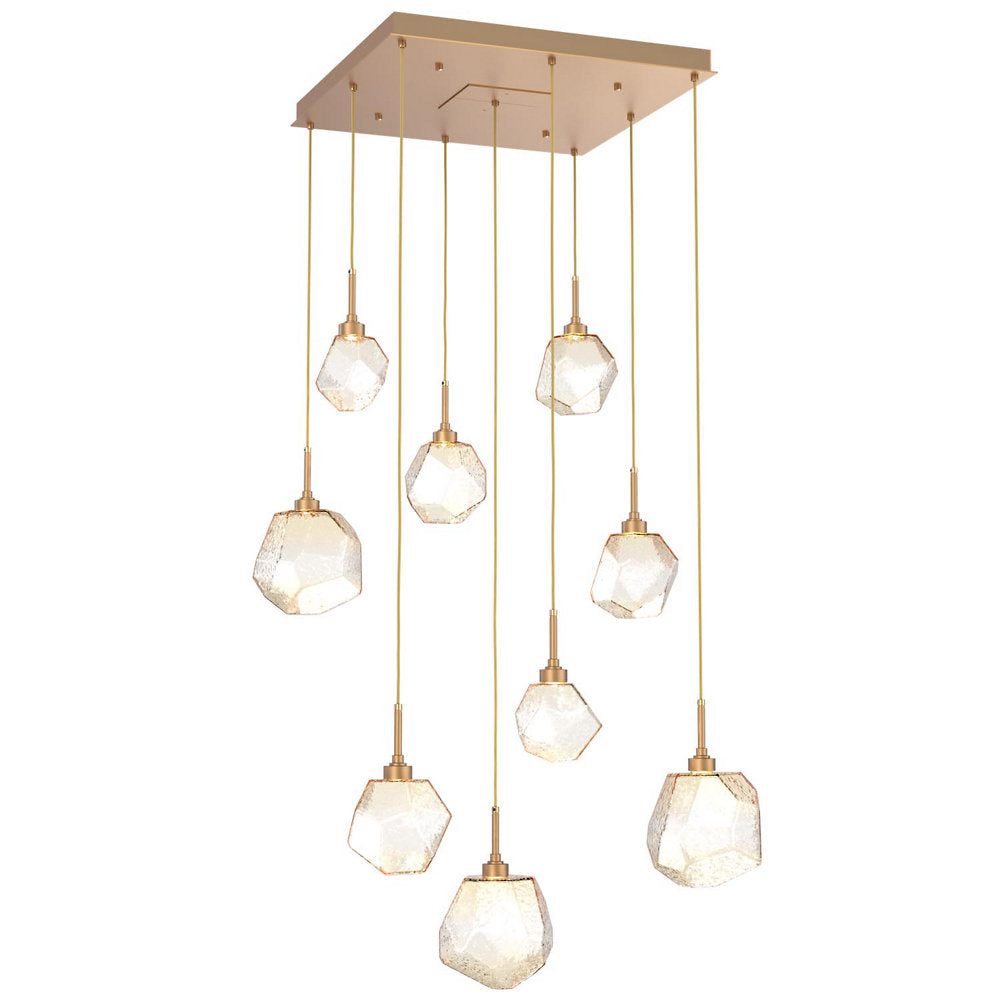 Gem Square LED Multi-Light Pendant
