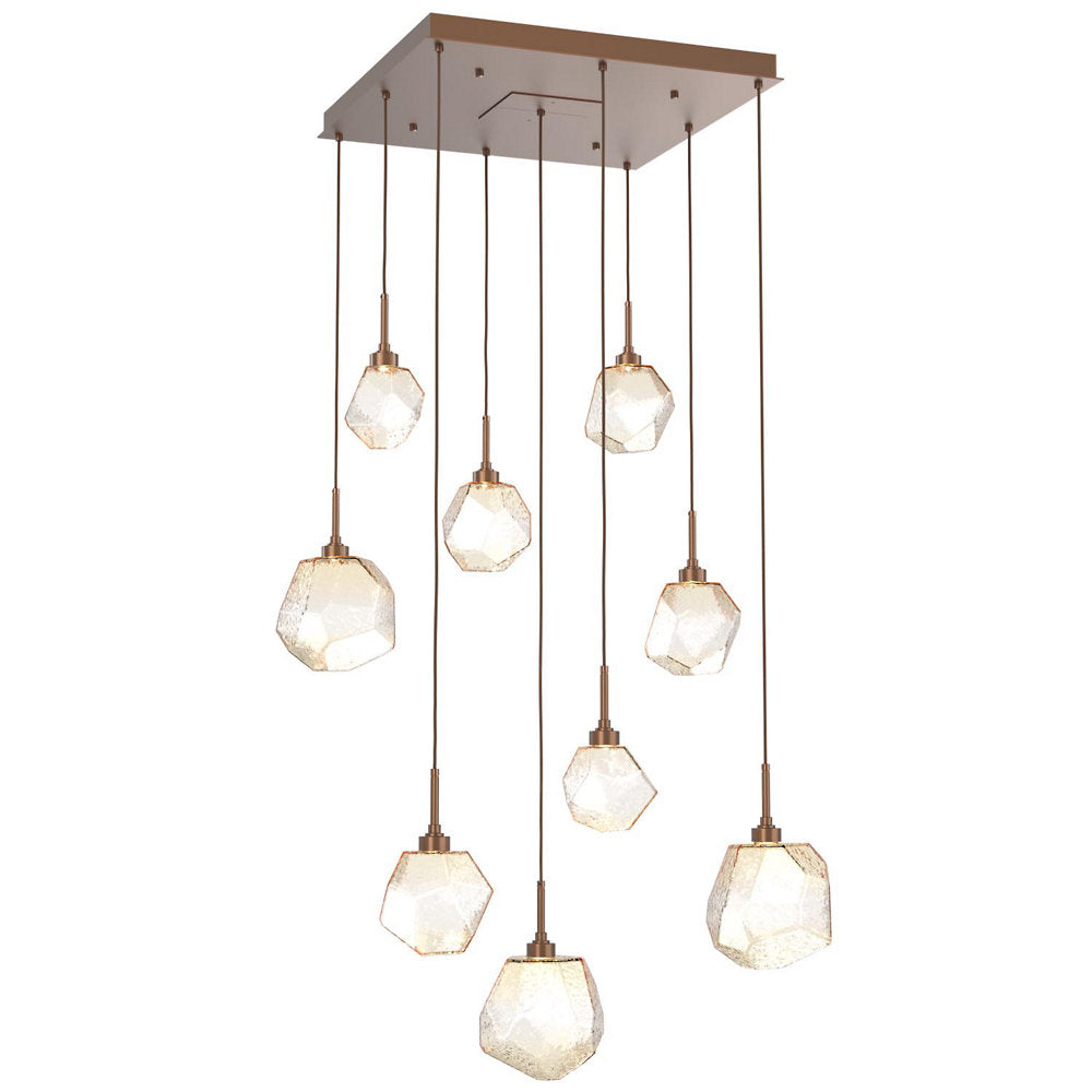 Gem Square LED Multi-Light Pendant