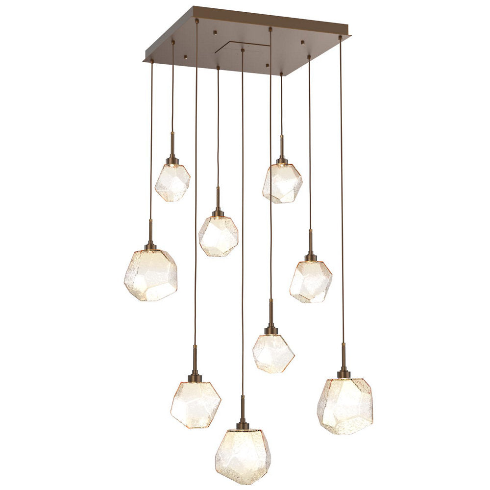 Gem Square LED Multi-Light Pendant