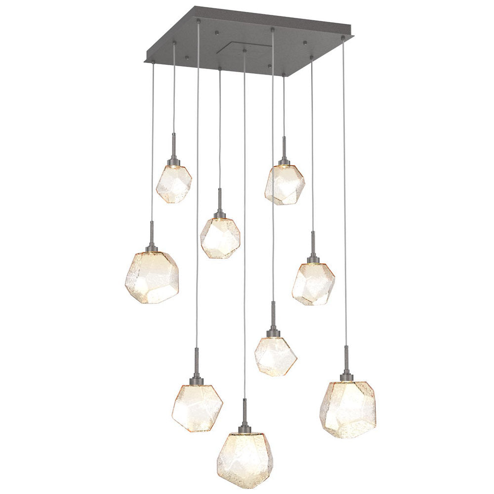 Gem Square LED Multi-Light Pendant