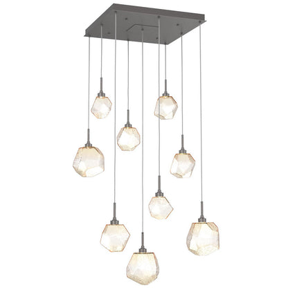 Gem Square LED Multi-Light Pendant