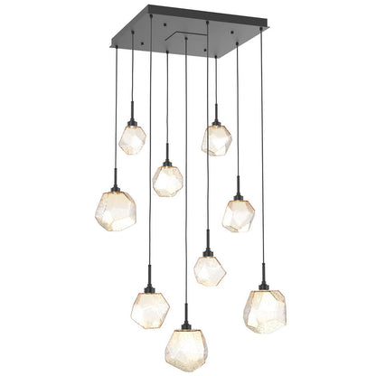 Gem Square LED Multi-Light Pendant