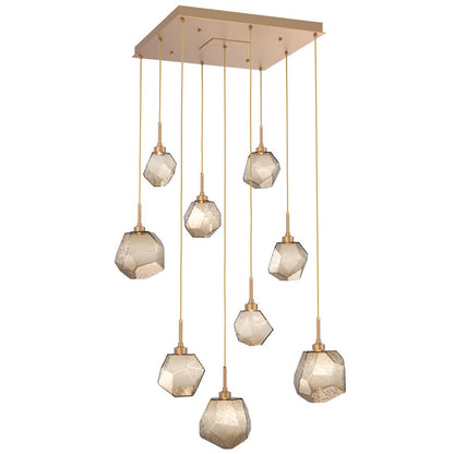 Gem Square LED Multi-Light Pendant