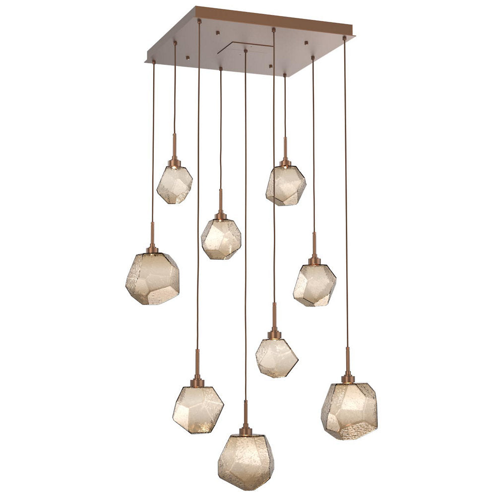 Gem Square LED Multi-Light Pendant