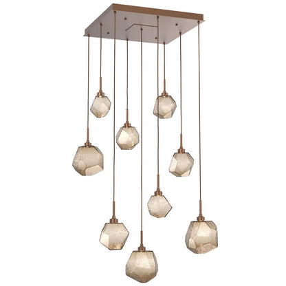 Gem Square LED Multi-Light Pendant