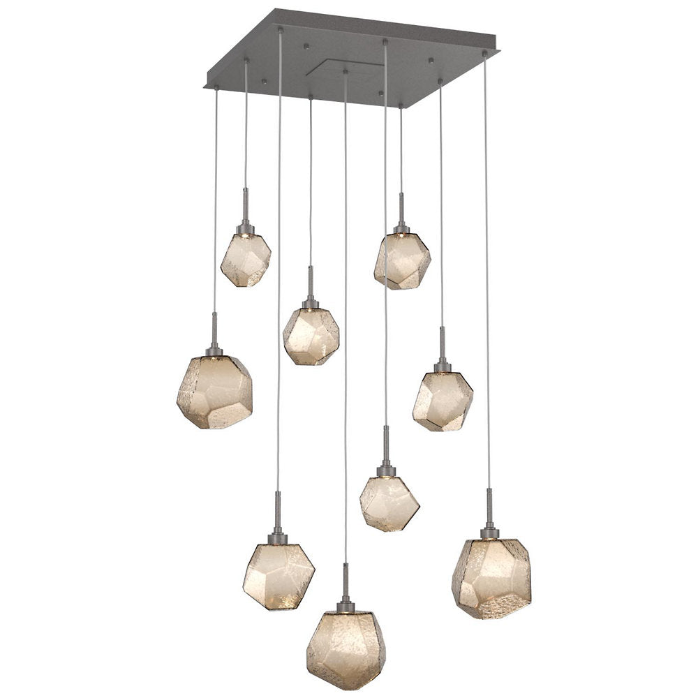 Gem Square LED Multi-Light Pendant