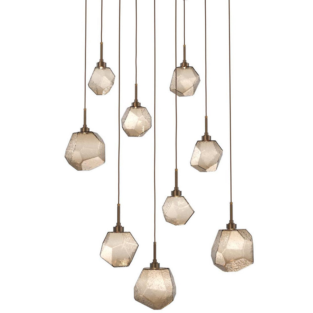 Gem Square LED Multi-Light Pendant